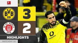 Bundesliga: Dortmund 3 - 2 FC St. Pauli (2025-2026)