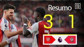 Premier League: Arsenal 3 - 1 Southampton (2024-2025)