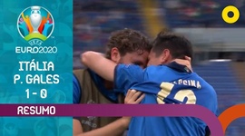 Europeu: Itália 1 - 0 País de Gales (2020)