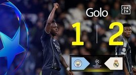 Liga Campeões: Man City vs Real Madrid, Golo 1-2 Vini Jr (2025-2026)