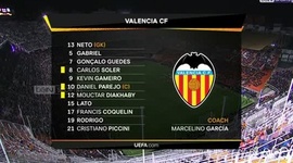 Liga Europa: Valência 2 - 1 FK Krasnodar (2018-2019)