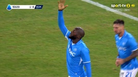 Serie A: Napoli vs Roma, Golo 1-0 R. Lukaku (2024-2025)