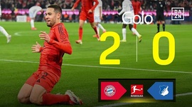 Bundesliga: Bayern München vs 1899 Hoffenheim, Golo 2-0 Raphaël Guerreiro (2024-2025)
