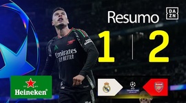 Liga Campeões: Real Madrid 1 - 2 Arsenal (2024-2025)