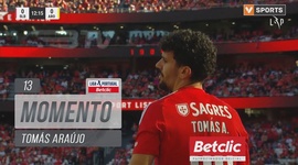 Liga Portugal Betclic: Benfica vs Arouca, Jogada Tomás Araújo, 13' (2024-2025)