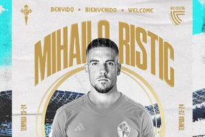 OFICIAL: Celta de Vigo contrata Mihailo Ristic ao Benfica