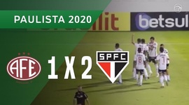 Campeonato Paulista: Ferroviária 1 - 2 São Paulo (2020)