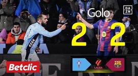 La Liga: Celta de Vigo vs Barcelona, Golo 2-2 Borja Iglesias (2025-2026)