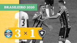 Brasileirão: Grêmio 3 - 1 Botafogo (2020)