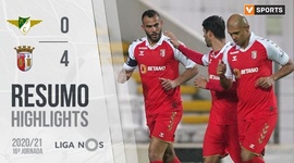 Liga NOS: Moreirense 0-4 Sp. Braga (2020-2021)