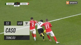 Taça de Portugal Generali Tranquilidade: Sporting vs Santa Clara, Caso Trincão (VAR), 53' (2024-2025)