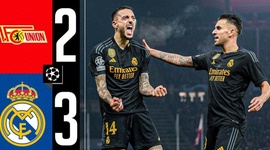 Liga Campeões: Union Berlin 2 - 3 Real Madrid (2023-2024)