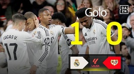 La Liga: Real Madrid vs Rayo Vallecano, Golo 1-0 Mbappé (2024-2025)