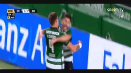 Liga Portugal Bwin: Sporting (2-1) Marítimo, Golo S. Coates, 93m (2022-2023)