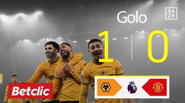 Premier League: Wolves vs Man Utd, Golo 1-0 Matheus Cunha (2024-2025)