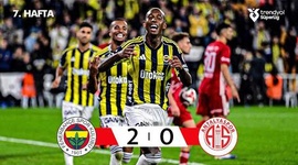 Super Ligi: Fenerbahce 2 - 0 Antalyaspor (2025-2026)