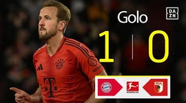 Bundesliga: Bayern München vs FC Augsburg, Golo 1-0 Harry Kane (2024-2025)