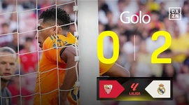 La Liga: Sevilla vs Real Madrid, Golo 0-2 Bellingham (2024-2025)
