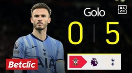 Premier League: Southampton vs Tottenham, Golo 0-5 Maddison (2024-2025)