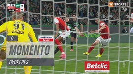 Liga Portugal Betclic: Sporting vs Sp. Braga, Jogada Gyokeres, 8' (2024-2025)