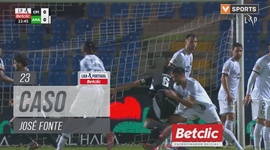 Liga Portugal Betclic: Casa Pia vs CF Estrela Amadora, Cartão Amarelo José Fonte, 23' (2024-2025)