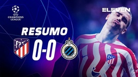 Liga Campeões: Atlético Madrid 0 - 0 Club Brugge (2022-2023)