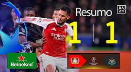 Liga Campeões: Leverkusen 1 - 1 Arsenal (2025-2026)