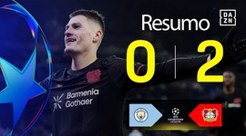 Liga Campeões: Man City 0 - 2 Leverkusen (2025-2026)