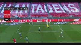 Liga NOS: Benfica (4-3) Sporting, Golo Pedro Gonçalves (g.p.), 77m (2020-2021)