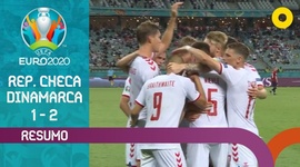 Europeu: Rep. Checa 1 - 2 Dinamarca (2020)