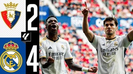 La Liga: Osasuna 2 - 4 Real Madrid (2023-2024)