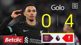 Premier League: West Ham vs Liverpool, Golo 0-4 Trent Alexander-Arnold (2024-2025)