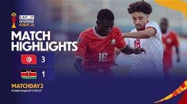 Campeonato Africano Sub-20: Tunísia 3 - 1 Quénia (2025)