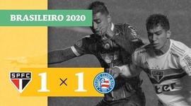 Brasileirão: São Paulo 1 - 1 Bahia (2020)