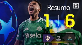 Liga Campeões: FK Qarabagh 1 - 6 Newcastle (2025-2026)