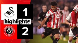 Championship: Swansea City 1 - 2 Sheffield Utd (2024-2025)