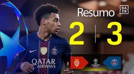 Liga Campeões: Monaco 2 - 3 PSG (2025-2026)