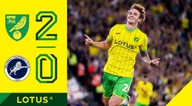 Championship: Norwich 2 - 0 Millwall (2022-2023)