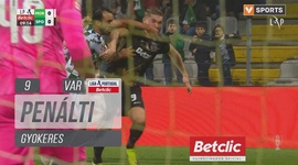 Liga Portugal Betclic: Moreirense vs Sporting, Penálti Gyokeres (VAR), 9' (2024-2025)
