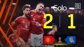 Liga Europa: Man Utd vs Real Sociedad, Golo 2-1 Bruno Fernandes (2024-2025)