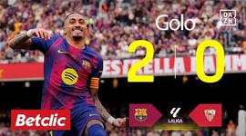 La Liga: Barcelona vs Sevilla, Golo 2-0 Raphinha (2025-2026)