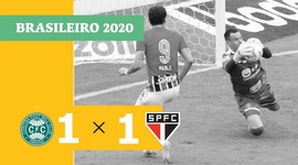 Brasileirão: Coritiba 1 - 1 São Paulo (2020)