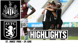 Premier League: Newcastle 1 - 1 Aston Villa (2019-2020)