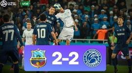 Super League: Bunyodkor 2 - 2 Navbahor Namangan (2024)