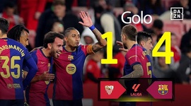 La Liga: Sevilla vs Barcelona, Golo 1-4 Eric García (2024-2025)
