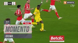 Liga Portugal Betclic: Benfica vs Sp. Braga, Jogada Bruma, 27' (2024-2025)