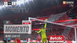 Liga Portugal Betclic: Benfica vs V. Guimarães, Jogada Nuno Santos, 14' (2024-2025)