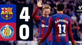 La Liga: Barcelona 4 - 0 Getafe (2023-2024)