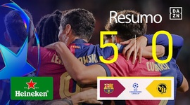 Liga Campeões: Barcelona 5 - 0 Young Boys (2024-2025)