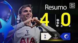 Liga Campeões: Tottenham 4 - 0 Kobenhavn (2025-2026)
